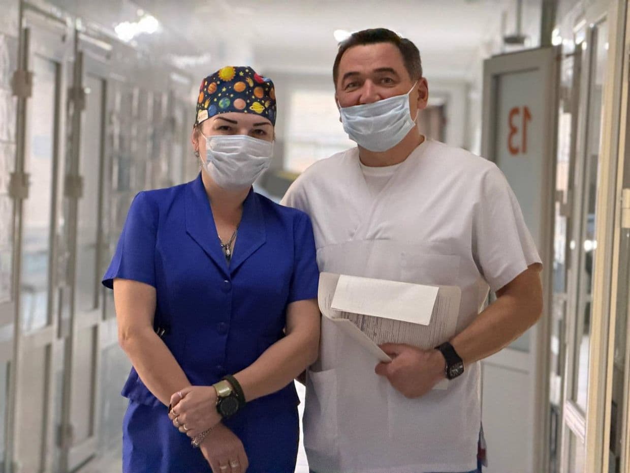 <em>Лікарі з рф на окупованій Луганщині. Фото з відкритих джерел</em>