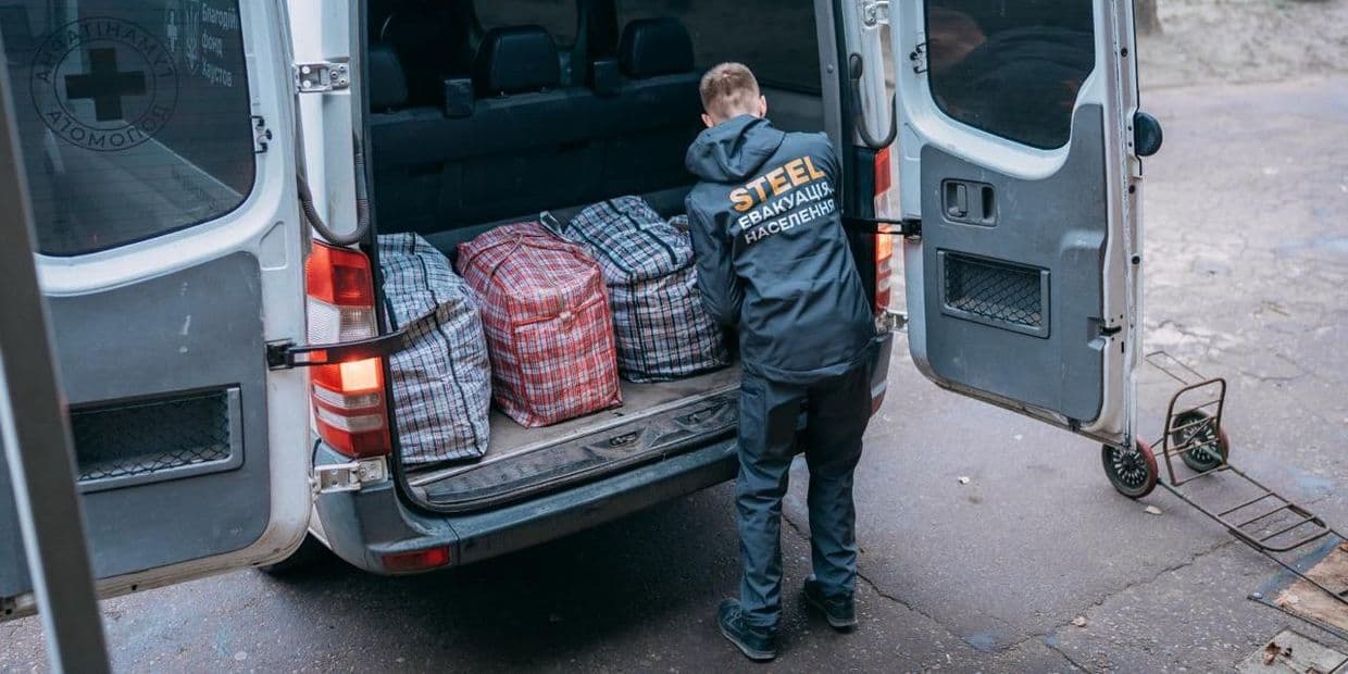 Эвакуация с Донетчины силами благотворителей STEEL, декабрь 2025 года. Фото: Telegram/Дружковская МВА