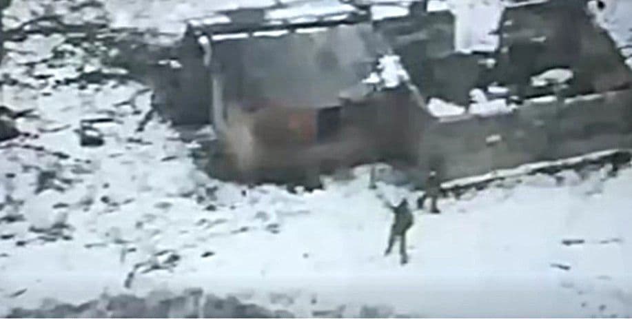 Скриншот с видео бригады "Спартан"