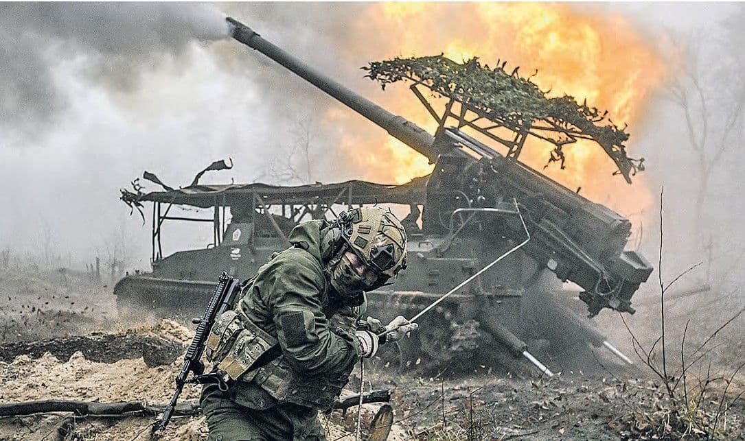 Постріл ворожої САУ. Фото з відкритих джерел