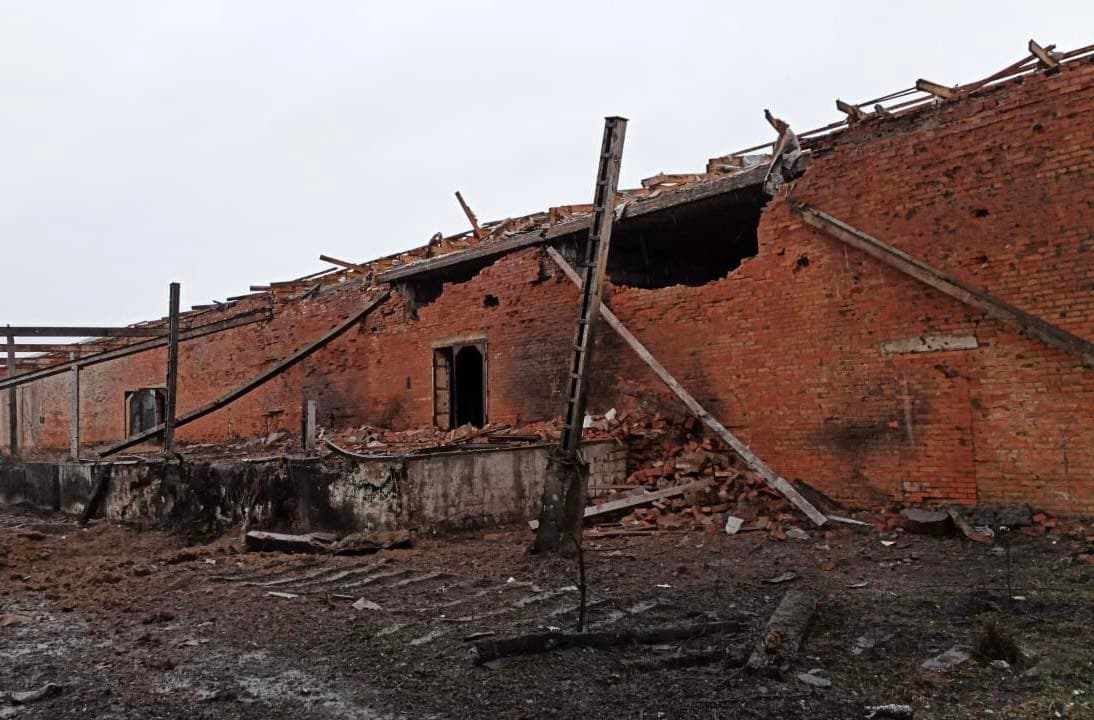 Последствия российского авиаудара по Славянску 6 января 2026г. Фото: Facebook/Вадим Лях