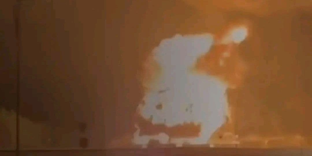 Вибух уночі. Фото: УГ. "Схід"