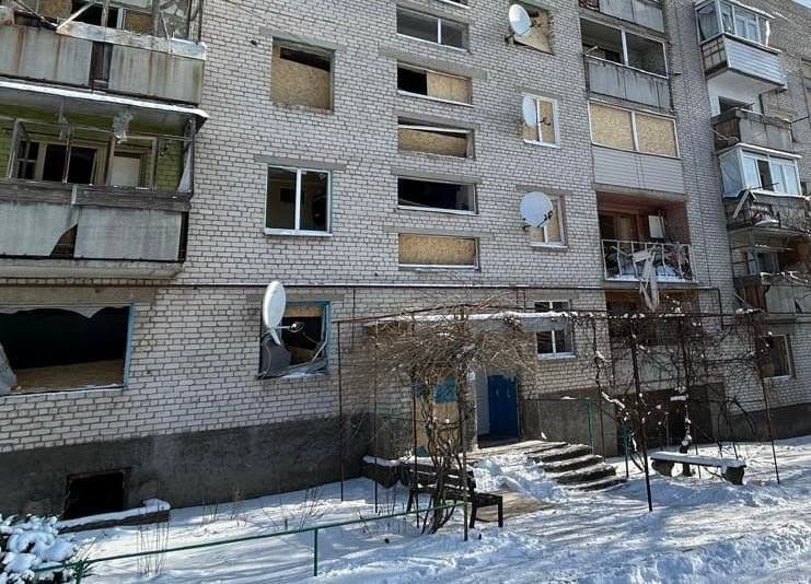 Последствия российского авиаудара по Краматорску 16 января 2026 года. Фото: Краматорский городской совет