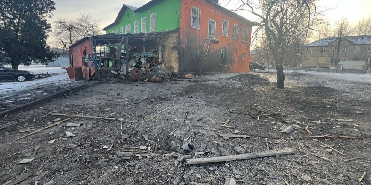 Наслідки російського обстрілу Донеччини 19 січня 2026 року. Фото: Facebook/Вадим Філашкін