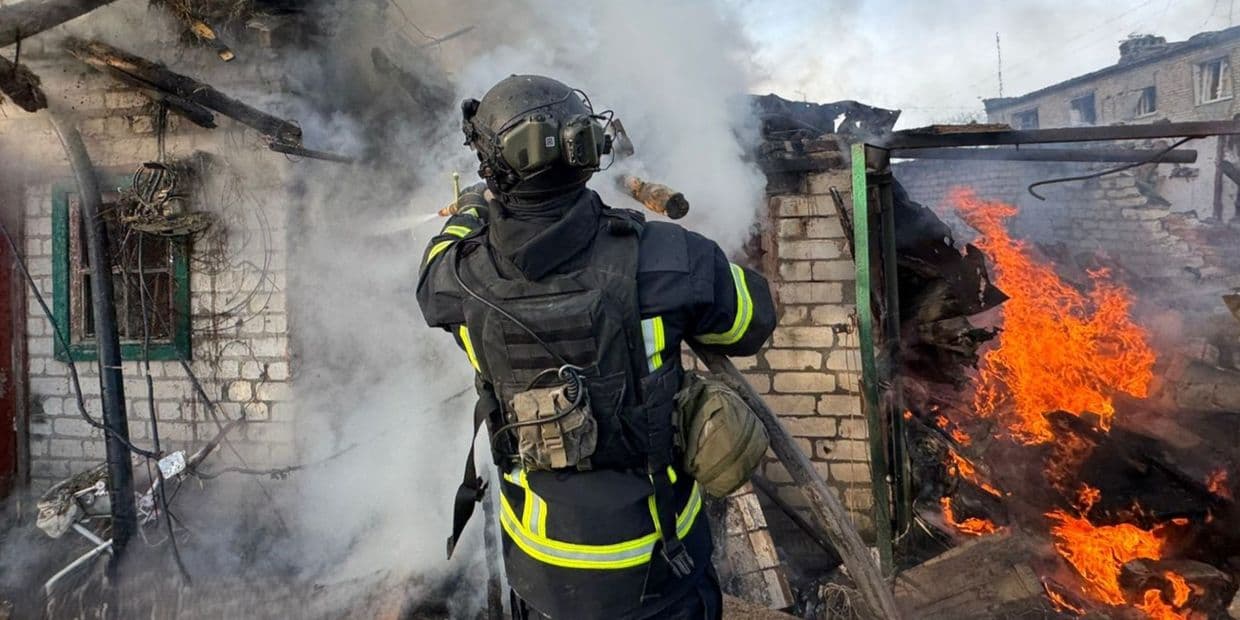 Гасіння пожежі 19 січня 2026 року. Фото: ДСНС Донеччини