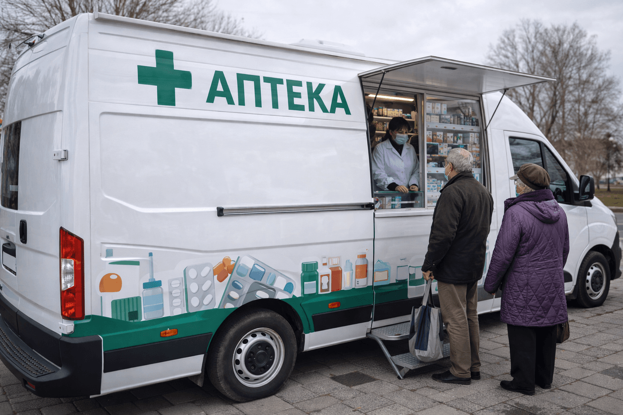 Пересувна аптека. Фото ілюстративне, з відкритих джерел