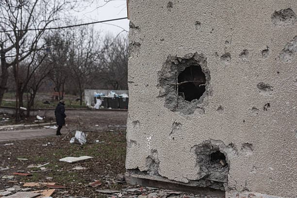В Дружковке, 21 декабря 2025 года. Фото: Diego Herrera Carcedo/Anadolu via Getty Images