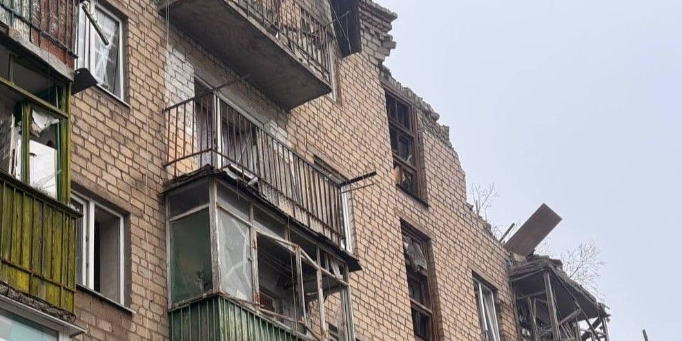 Наслідки російського удару по Краматорську 15 грудня 2025 року. Фото: Краматорська міська рада