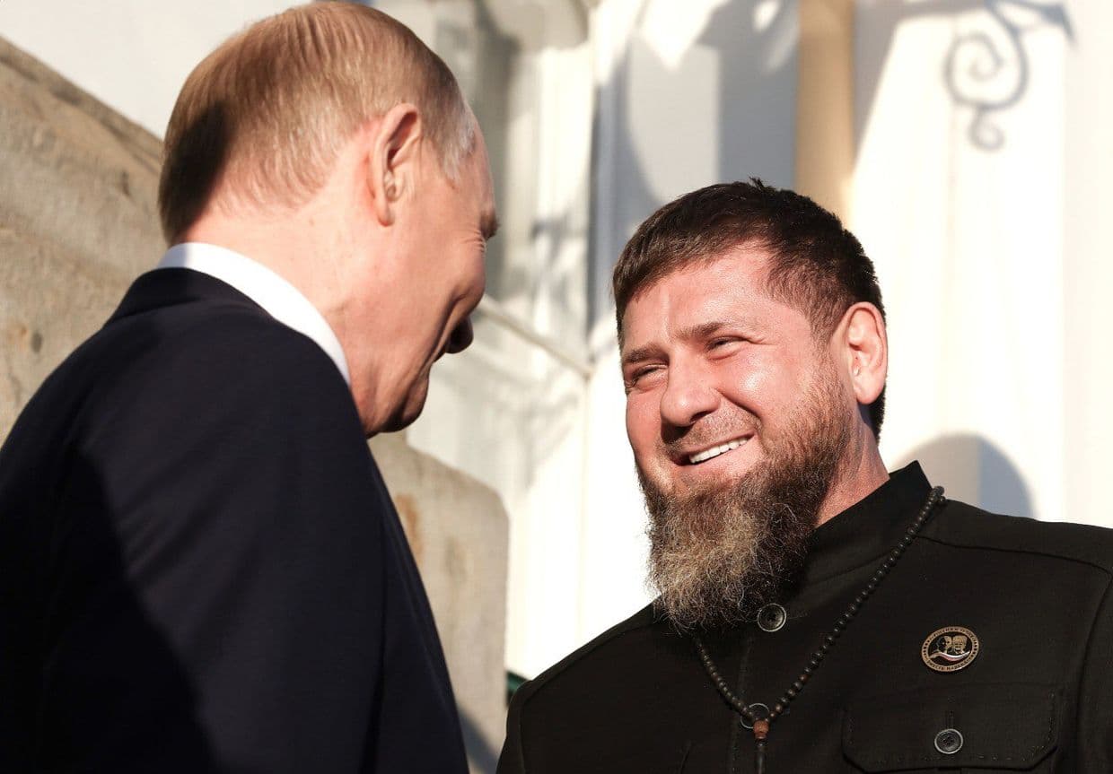 владімір путін і Рамзан Кадиров. Фото з відкритих джерел