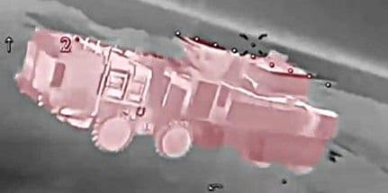 Зенитный ракетно-пушечный комплекс "Панцирь-С1". Скриншот с видео СБС