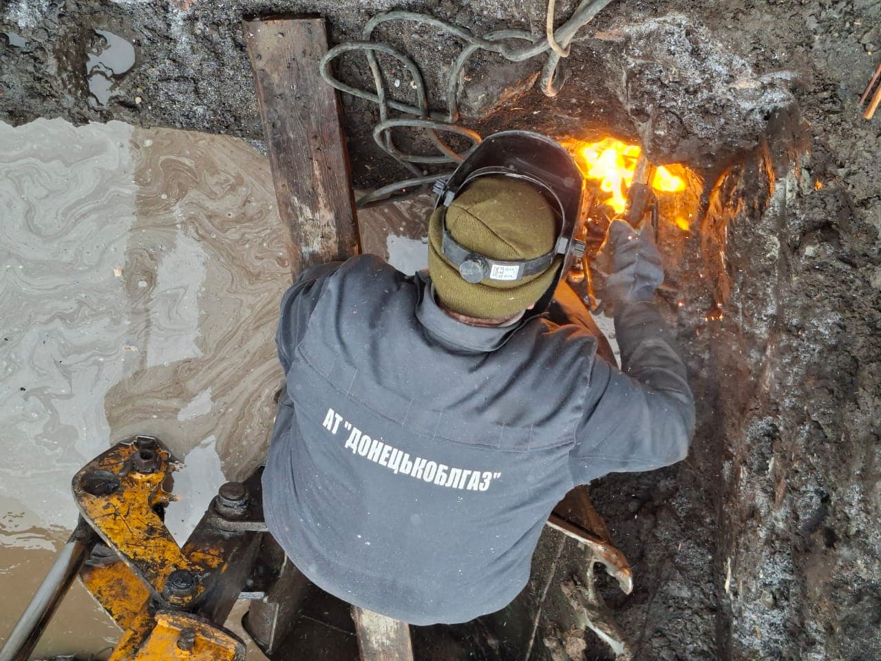 Відновлення газопостачання на Донеччині. Фото: Донецькоблгаз
