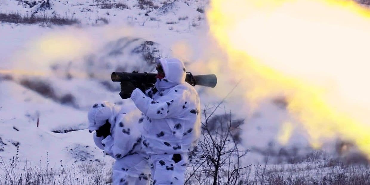 Постріл із реактивного піхотного вогнемету. Фото: 156ОМБр