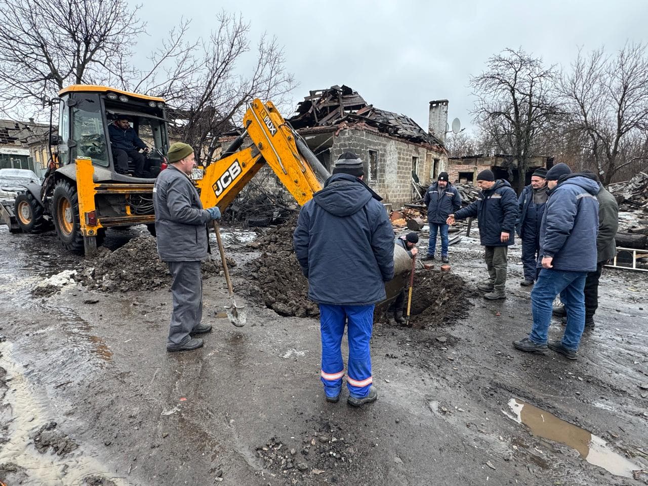 Газовики в Краматорске отремонтировали подземный газопровод после обстрела