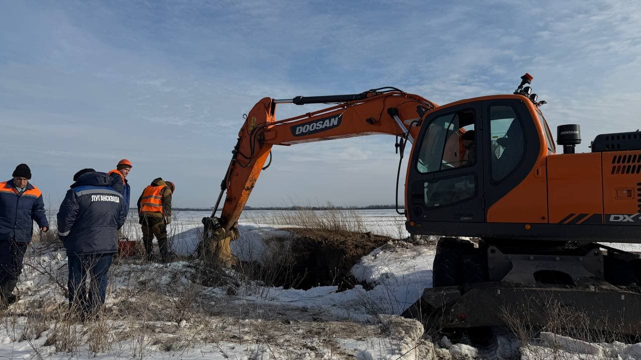 Працівники окупаційної "Луганськводи", січень 2026 року. Фото з відкритих джерел
