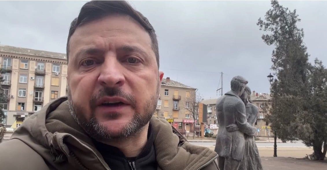 "Зло треба зупиняти": Зеленський записав звернення з Дружківки (фото, відео)