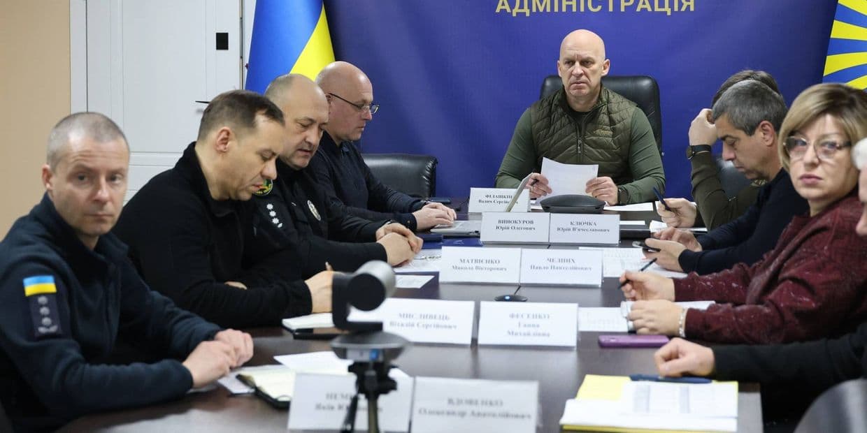 Засідання Ради оборони Донеччини 5 березня 2026 року. Фото: Facebook/Вадим Філашкін