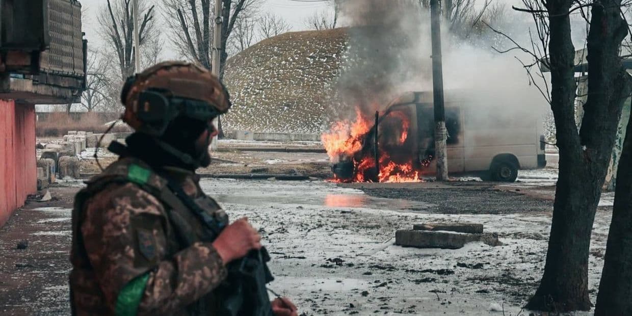 В Константиновке. Фото: 49 ОШБ "Карпатская Сечь"