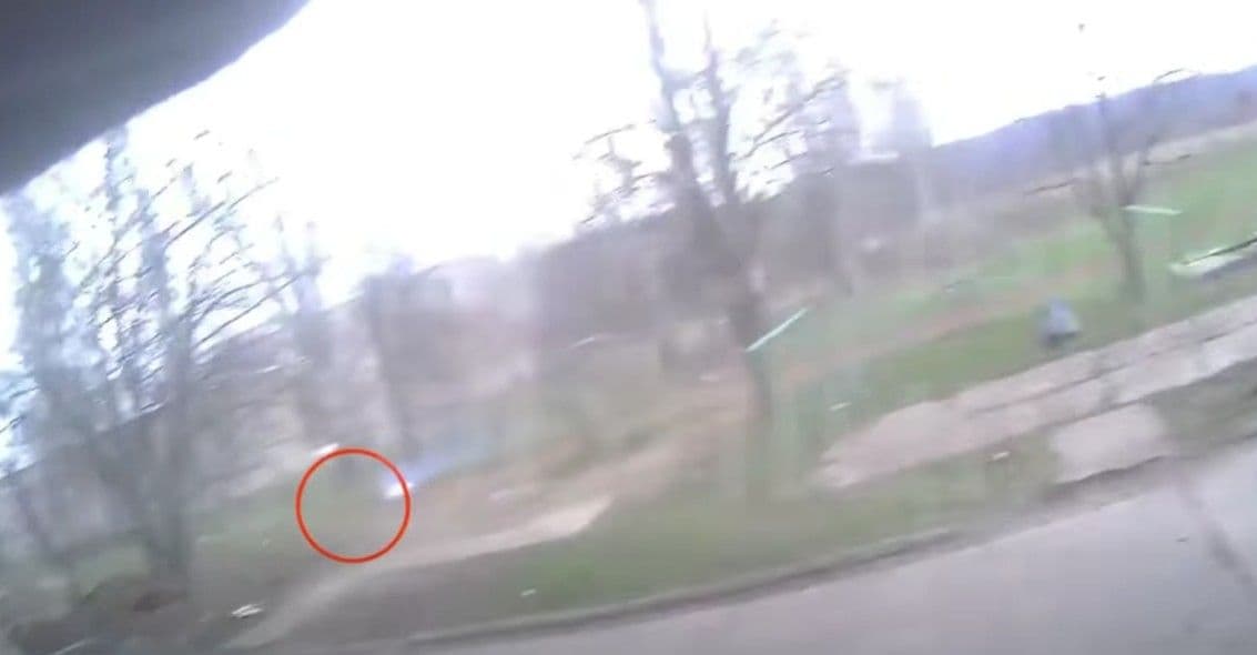 Скриншот з відео Патрульної поліції Краматорська та Слов'янська