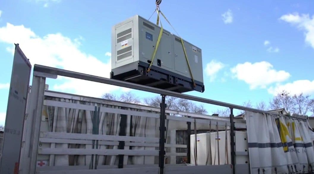 Донеччина отримала від німців 9 генераторів значної потужності для комунальних підприємств (відео)