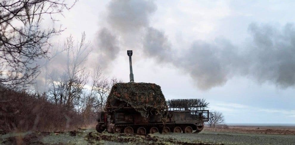 Стріляє САУ "Краб". Фото: 26 ОАБр