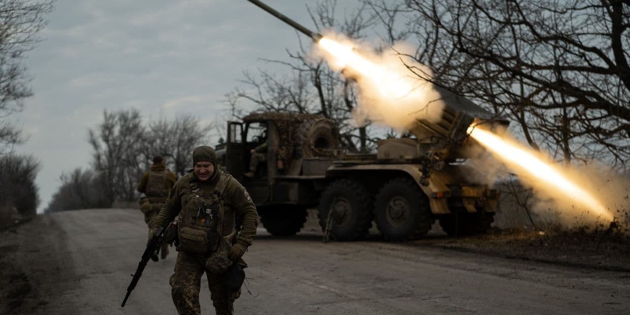 Стріляє "Град". Фото: 148 ОАБр