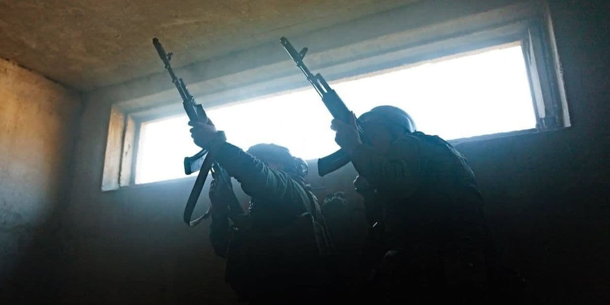 Українські захисники. Фото: 58 ОМПБр