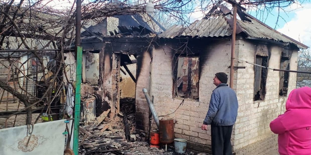 В Краматорской громаде на пожаре обнаружили погибшего человека (фото, видео)