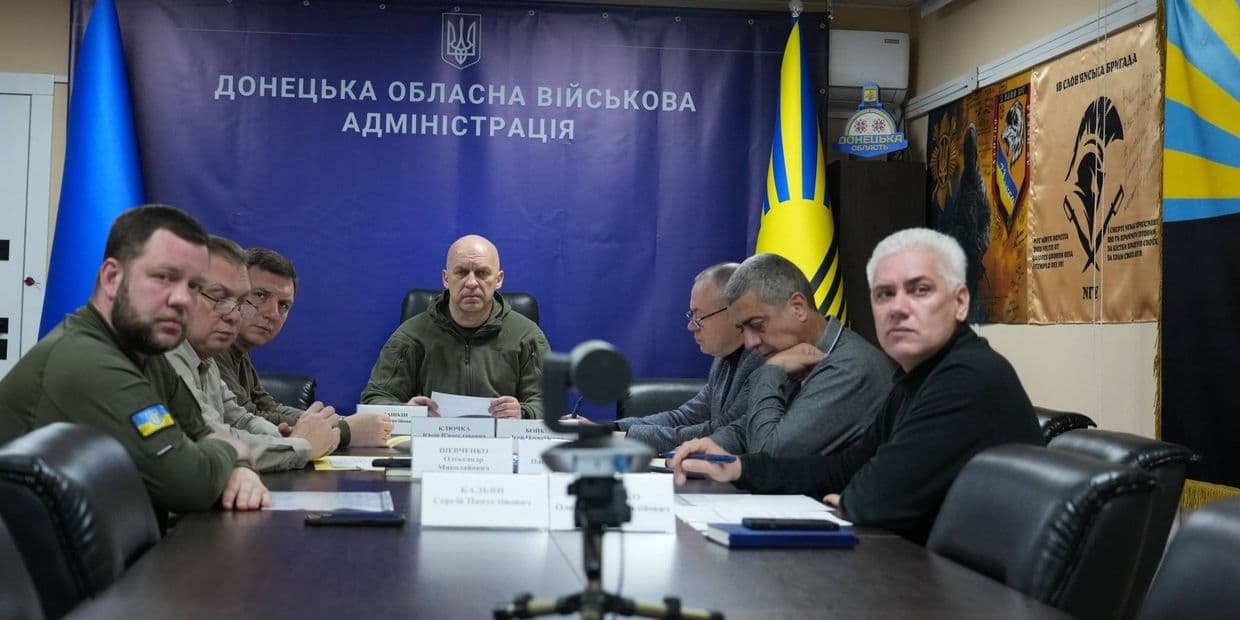 Засідання Ради оборони Донеччини, 28 квітня 2026 року. Фото: Facebook/Вадим Філашкін