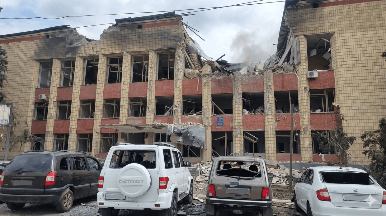 У Марківці на Луганщині зазнала руйнувань будівля окупаційної адміністрації: є поранені