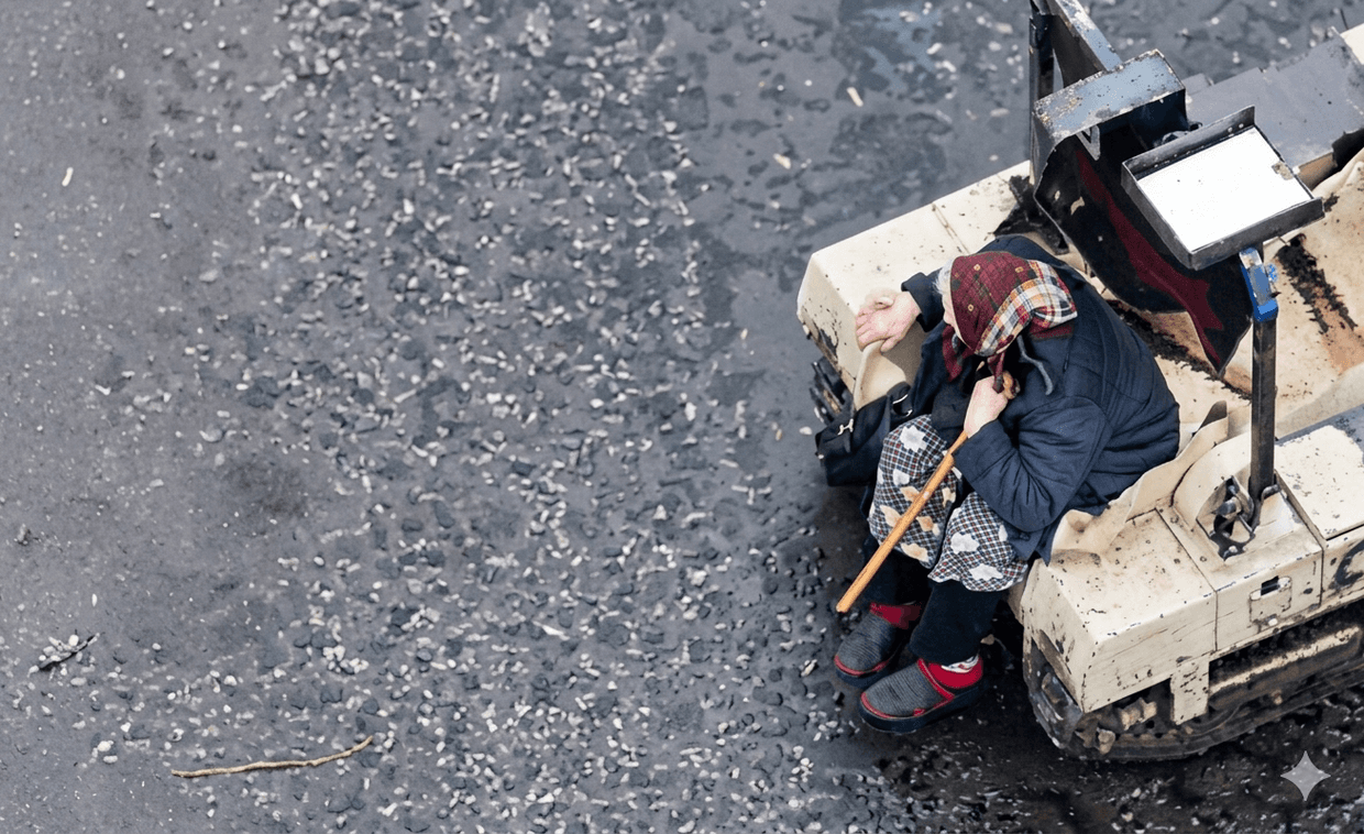 "Бабушка, садись!": на Лиманщине военные эвакуировали на НРК пожилую женщину (видео)