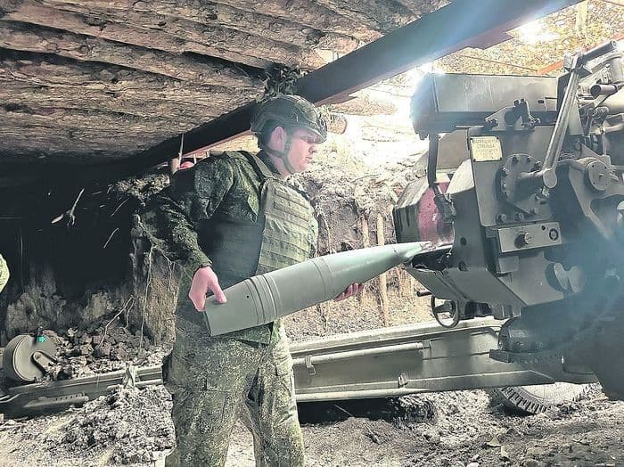 Артиллерист российской оккупационной армии. Фото из открытых источников