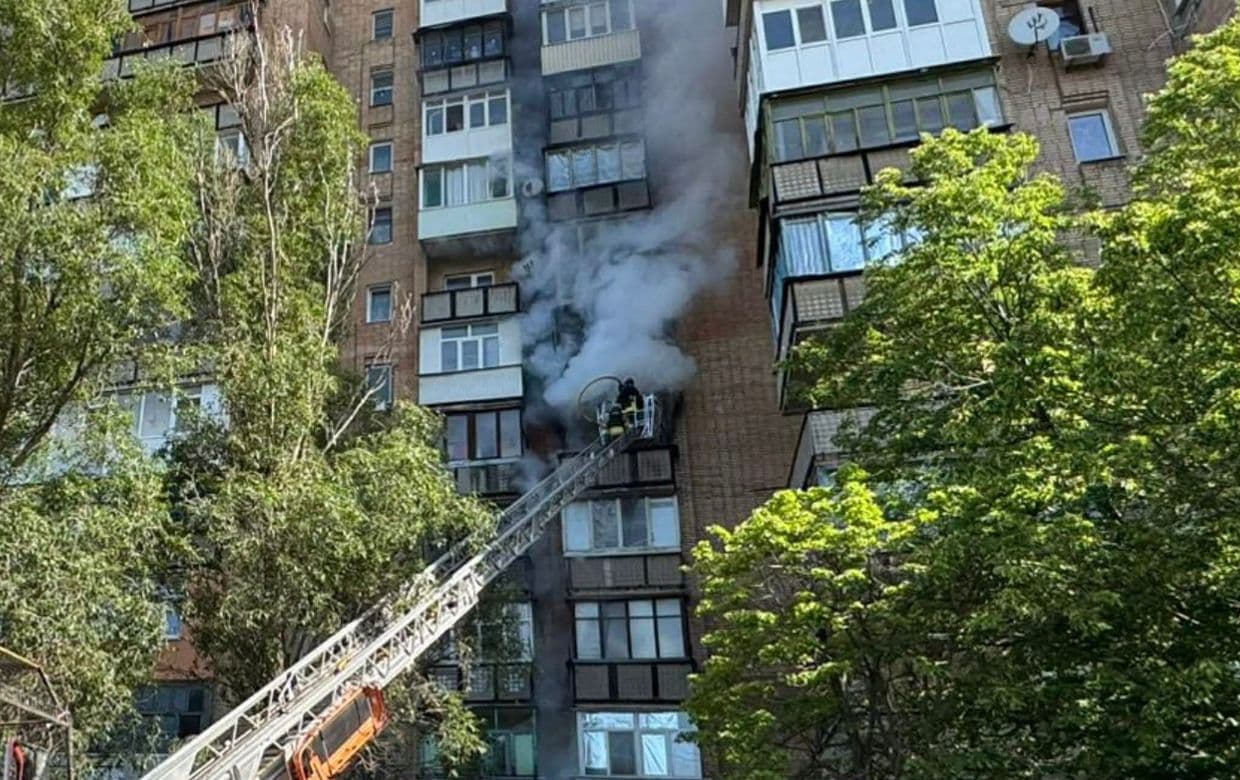 У Краматорську виникли дві пожежі в багатоквартиних будинках