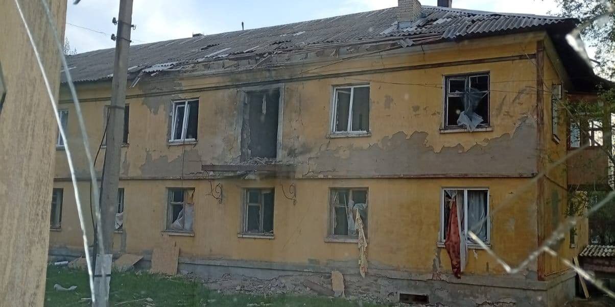 Последствия российского удара по Донетчине. Фото: Facebook/Вадим Филашкин
