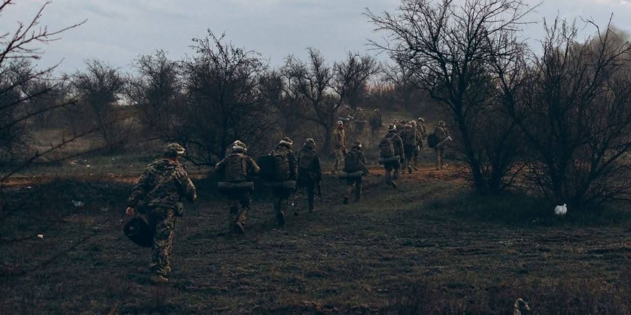 Українські захисники. Фото: 40 ОБрМП