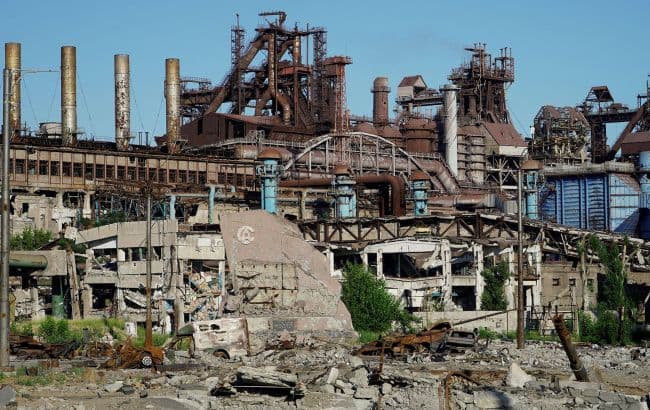 <em>«Азовсталь». Фото из поста городского совета Мариуполя в Telegram.</em>