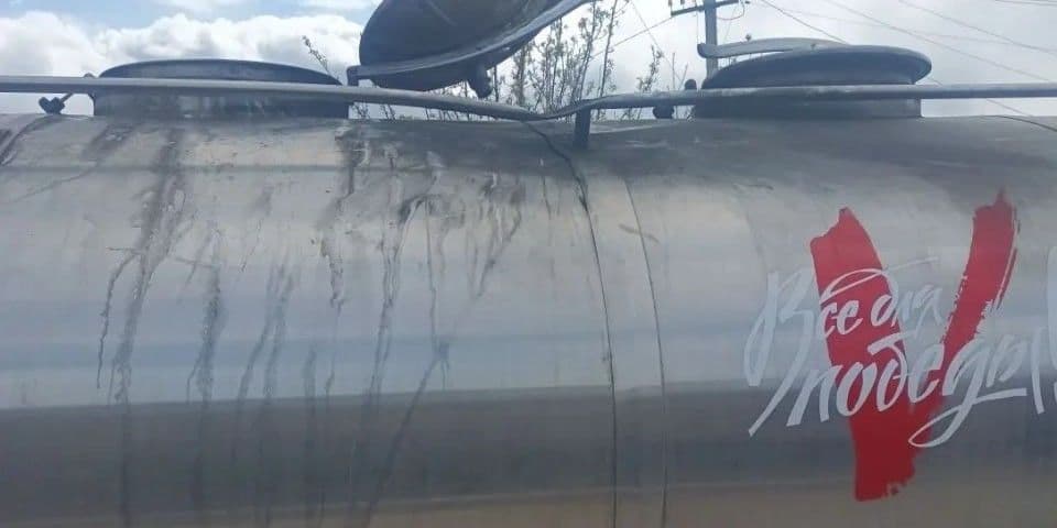 Водовоз у так званій "лнр". Фото з відкритих дежерел