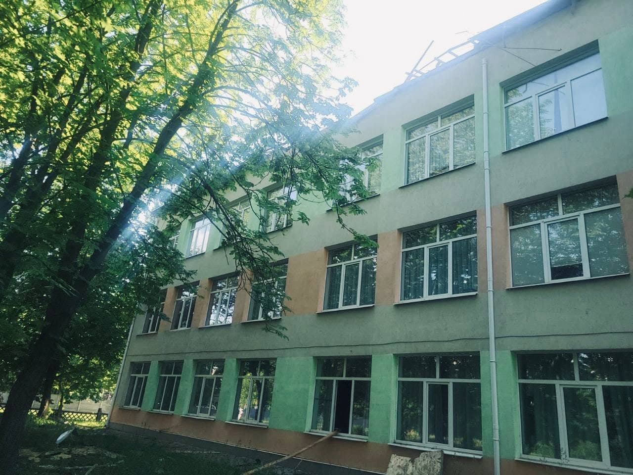 Пошкоджений освітній заклад. Краматорська міська рада