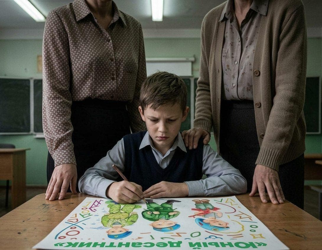 Окупанти продовжують мілітаризувати дітей на ТОТ Донеччини через програму "юний дєсантнік". Фото: Жовта Стрічка