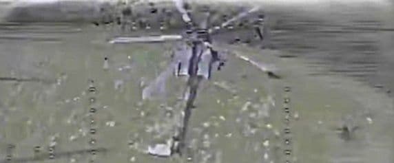 У СБС показали, як уразили FPV-дроном ударний гелікоптер Мі-28 на території росії (відео)
