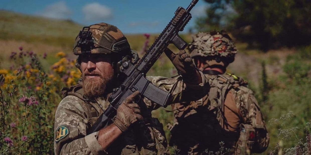 Украинские защитники. Фото: 37 ОБрМП