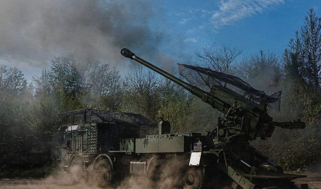 <em>Техніка ЗСУ робить постріл. Фото: 28 ОМБр ім. Лицарів Зимового Походу</em>