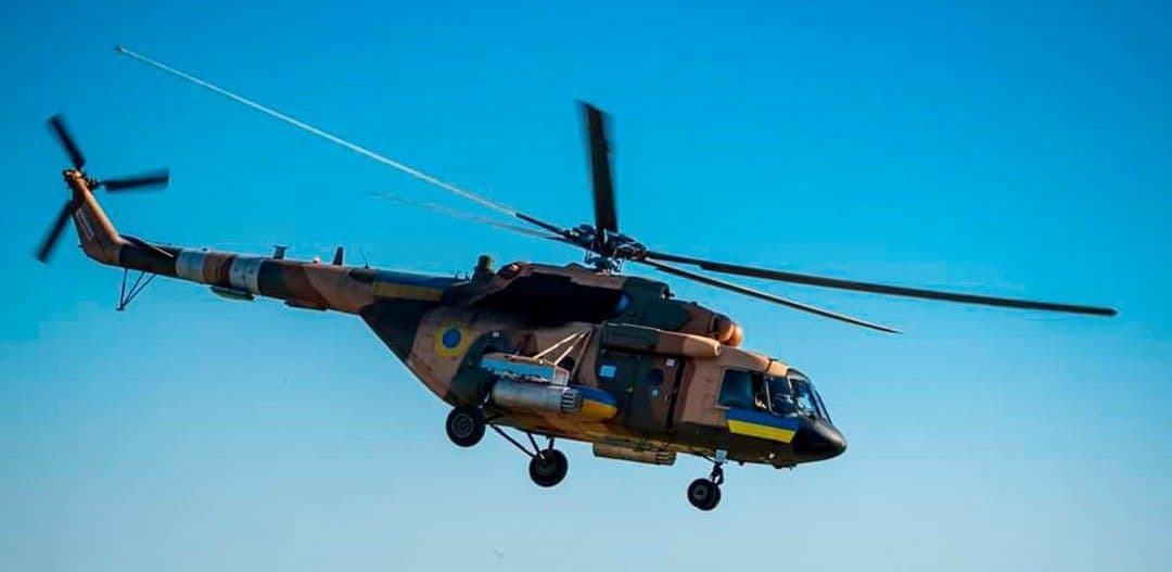 Украинский боевой вертолет. Фото: 109-я отдельная бригада Сил территориальной обороны