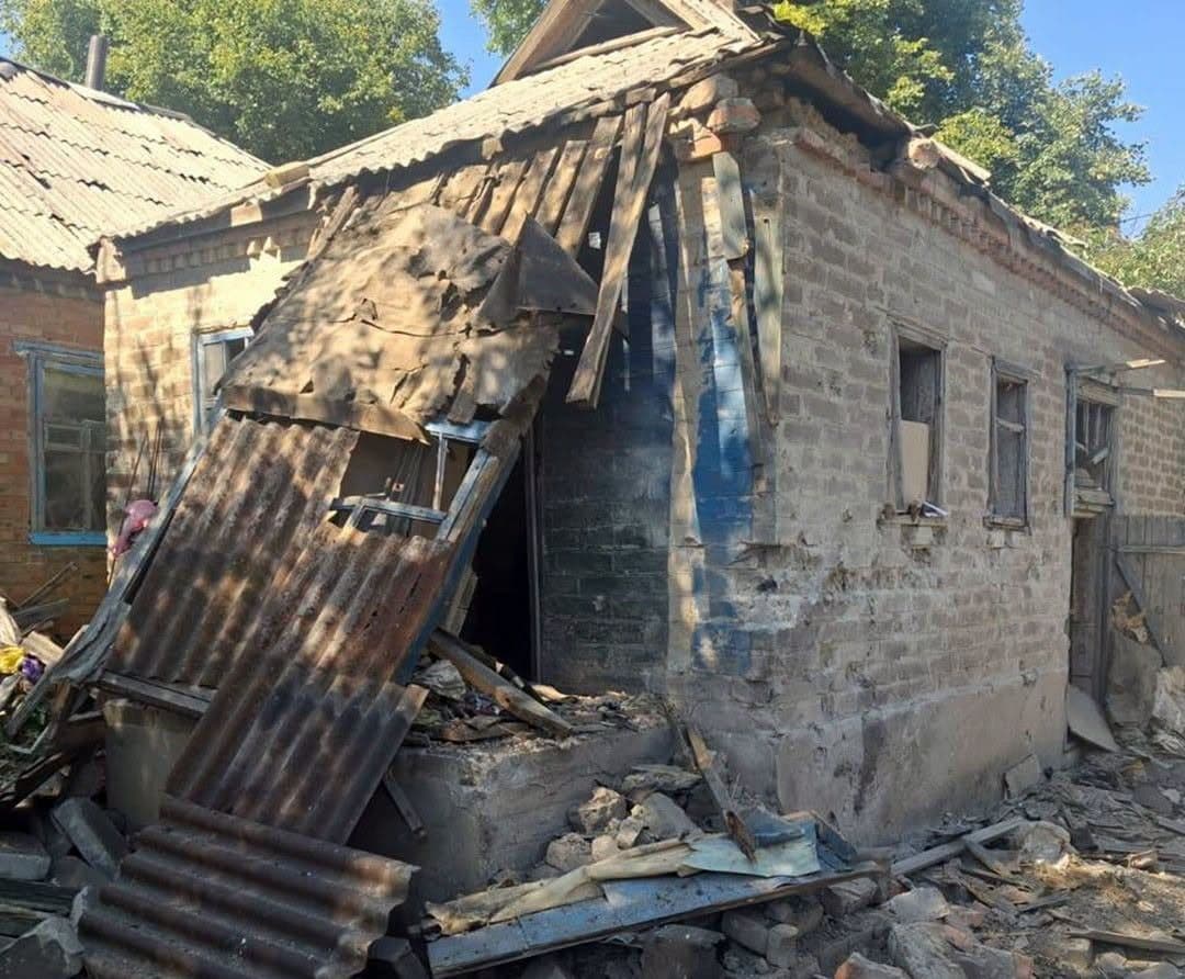 Наслідки російського обстрілу Донеччини. Фото: НПУ