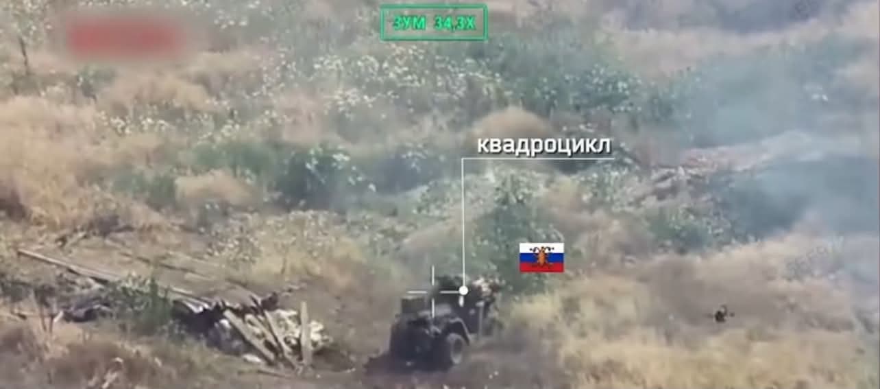 <em>Скрін з відео ЗСУ. Ліквідація техніки ворога. </em>