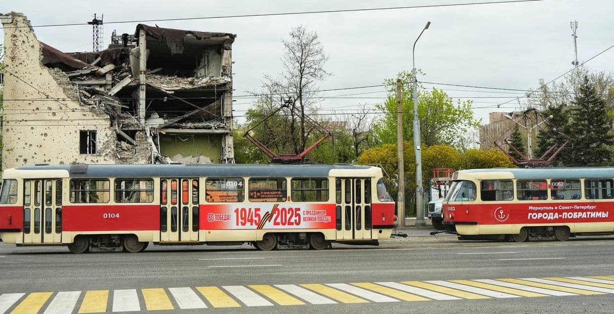 В окупованому Маріуполі скасували приміські потяги до Волновахи та Ясинуватої, а на лінії вивели лише 6 трамваїв
