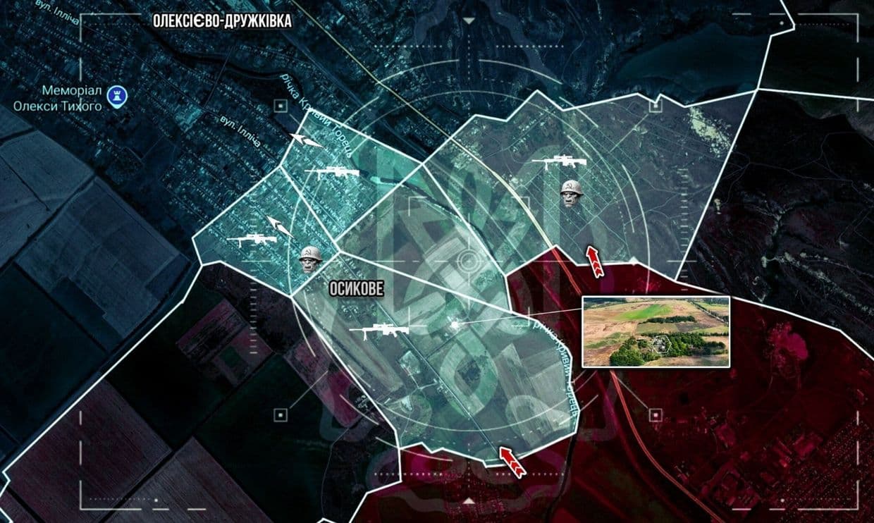 Окупанти насичують "сіру" зону біля Осикового та намагаються просочитися до Олексієво-Дружківки