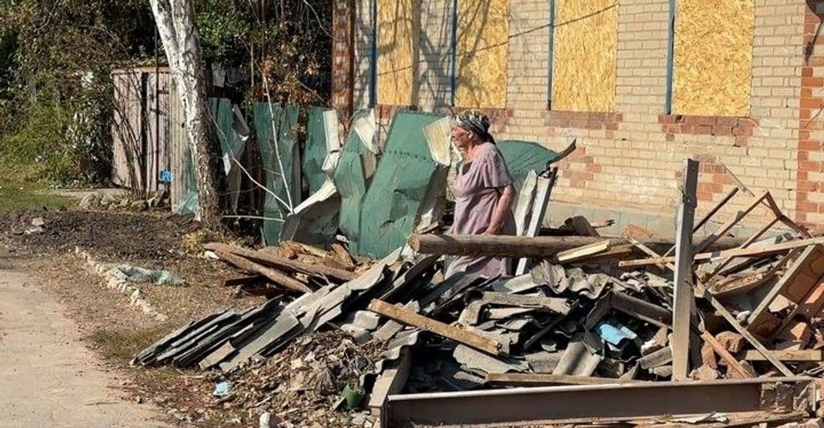 <em>Скільки залишається людей у Билбасівці біля Слов'янська. Джерело ілюстрації: Суспільне Донбас/Олександр Буряк</em>