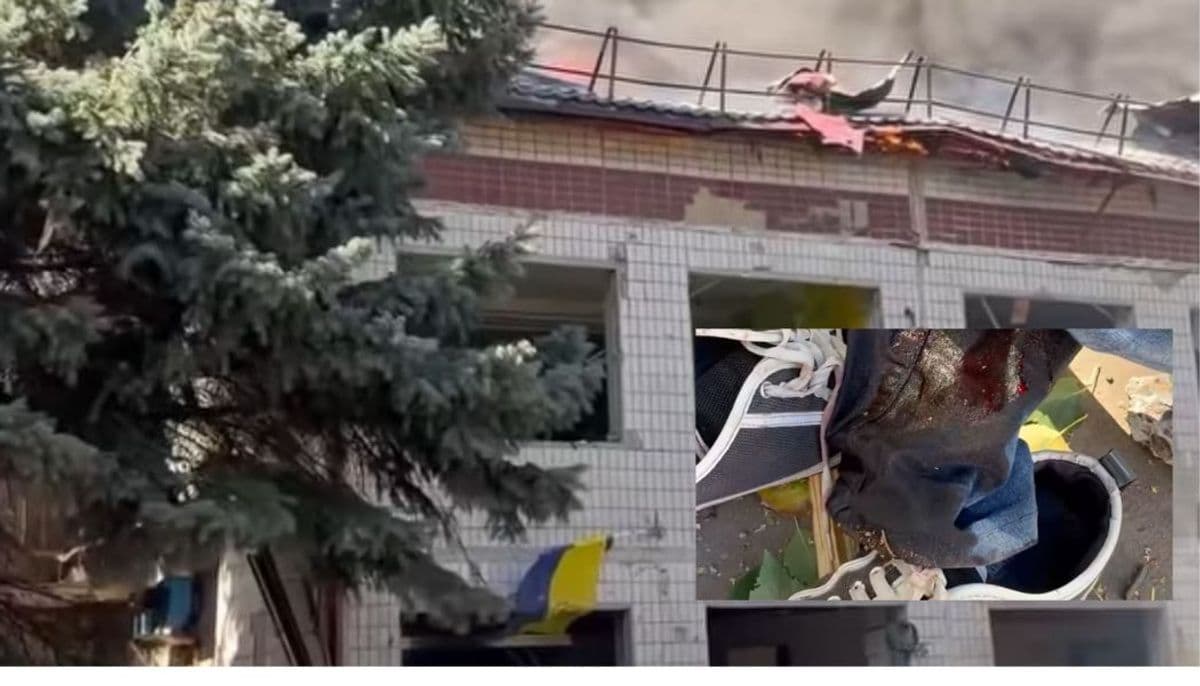 Опубліковано відео наслідків ворожого удару по евакуаційному центру у Краматорську, є поранені