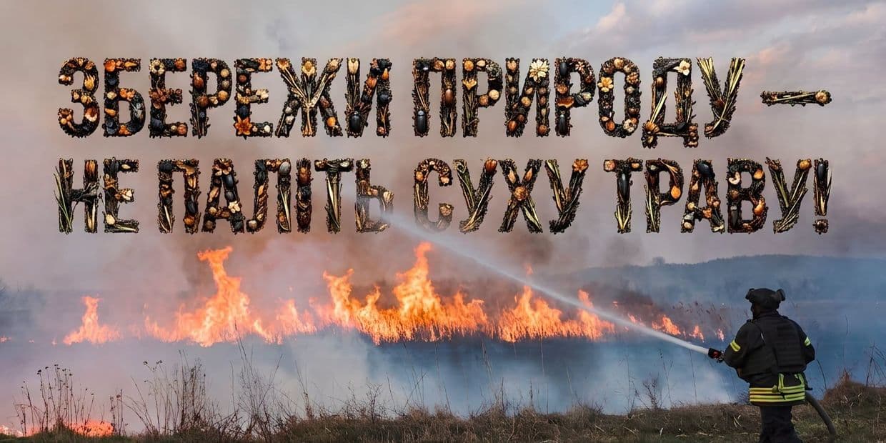 У ДСНС Донеччини попередили про ризик детонації боєприпасів і загрозу для житла при спалюванні сухостою