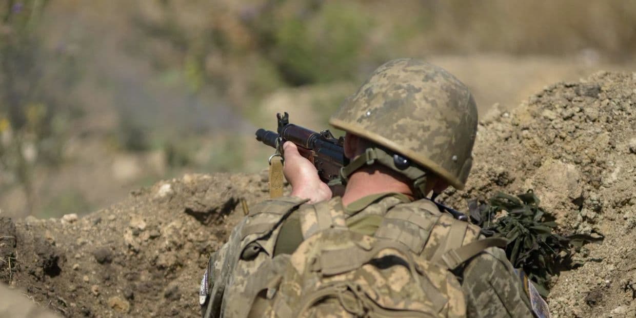 Стріляє український захисник. Фото: 162 ОМБр